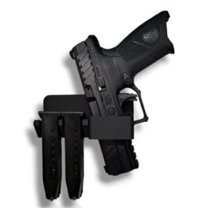 Zintegrowany uchwyt na pistolet i magazynki z górnym montażem, boczny prawy